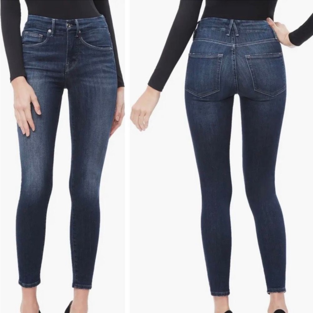 Good American Good Legs Crop Stretch Skinny
Jeans in Blue 260 8/29